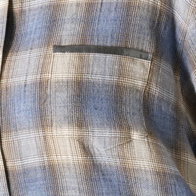 〔ＴＡＬＬサイズ〕オンブレ―チェック　ロングシャツ（７６１３ＨＷ０６）