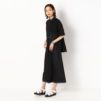 〔ＴＡＬＬサイズ〕【セットアップ対応】デニム調スラブストレッチ　デザインシャツ（７６１５ＨＹ０８）