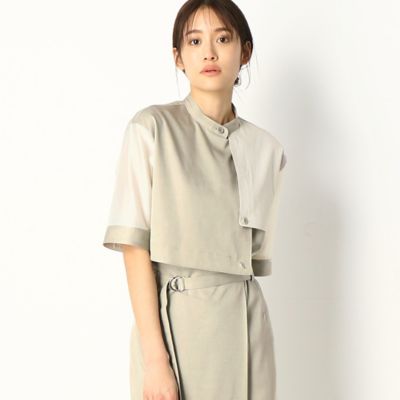〔ＴＡＬＬサイズ〕【セットアップ対応】デニム調スラブストレッチ　デザインシャツ（７６１５ＨＹ０８）