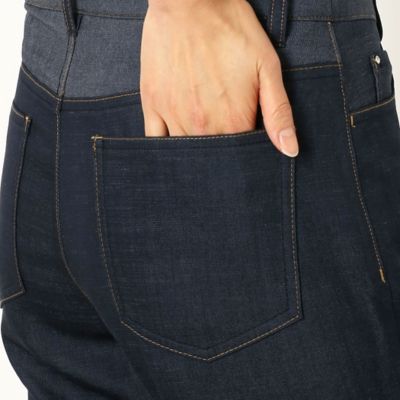 〔ＴＡＬＬサイズ〕【セットアップ対応】デニム調スラブストレッチ　スリムパンツ（７６１５ＰＹ０６）