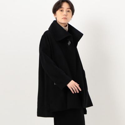 ＜COMME CA TALL (Women/大きいサイズ)＞〔　ＴＡＬＬサイズ　〕　アンゴラ　ポンチョコート（７６１５ＷＡ０７）