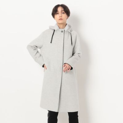 ＜COMME CA TALL (Women/大きいサイズ)＞〔　ＴＡＬＬサイズ　〕　アンゴラウール　スタンドスタンドカラ―コート（７６１５ＷＥ０４）