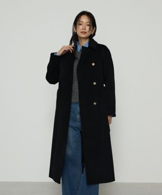 TALLサイズ 〕 アンゴラウール ロングトレンチコート