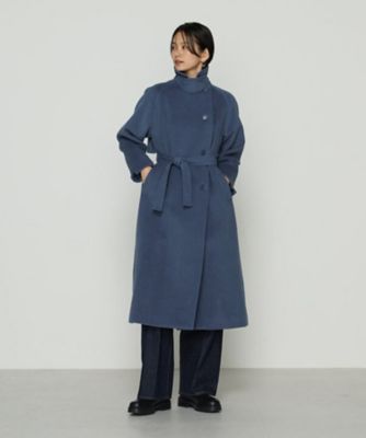 TALLサイズ 〕 アンゴラウール ロングトレンチコート