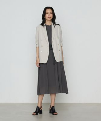 〔　ＴＡＬＬサイズ　〕　シャンブレーカッセン　シャツドレス（７６１６ＯＫ０４）