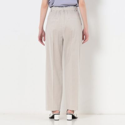 〔　ＴＡＬＬサイズ　〕　【セットアップ対応】リネントリアセテートストレッチ　タックワイドパンツ（７６１６ＰＣ０７）