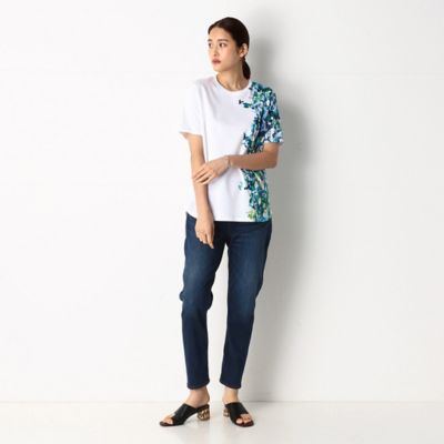 〔ＴＡＬＬサイズ〕サルエルシルエット　ジャージー風デニム（７６１７ＰＵ０１）