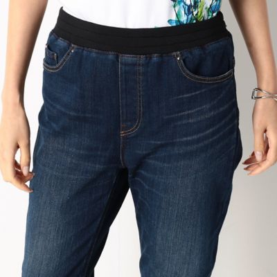 〔ＴＡＬＬサイズ〕サルエルシルエット　ジャージー風デニム（７６１７ＰＵ０１）