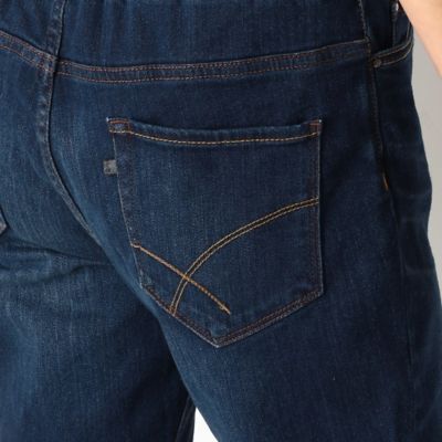 〔ＴＡＬＬサイズ〕サルエルシルエット　ジャージー風デニム（７６１７ＰＵ０１）