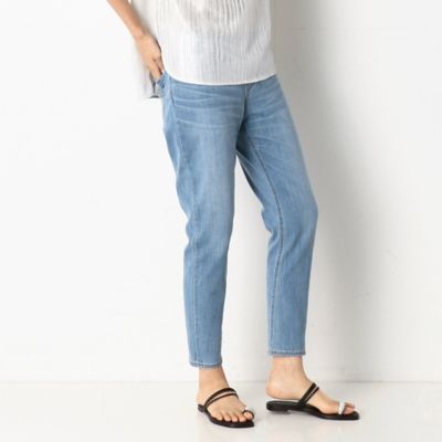 〔ＴＡＬＬサイズ〕サルエルシルエット　ジャージー風デニム（７６１７ＰＵ０１）