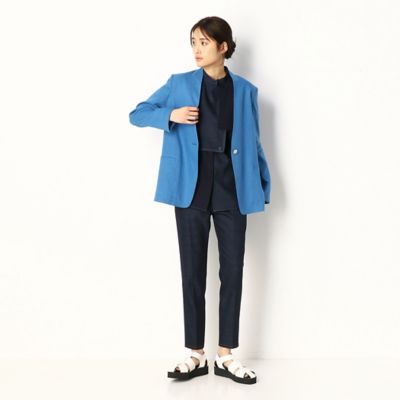 〔ＴＡＬＬサイズ〕【セットアップ対応】麻ストレッチ　ジャケット（７６１８ＪＹ０３）
