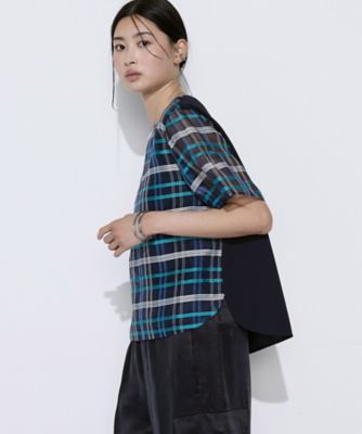 TALLサイズ 〕 【セットアップ対応】シルクシアーチェック T