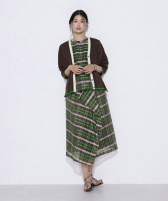 TALLサイズ 〕 【セットアップ対応】シルクシアーチェック T