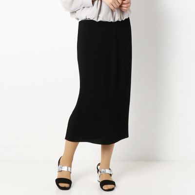 ＜COMME CA TALL (Women/大きいサイズ)＞〔ＴＡＬＬサイズ〕ツイスト梨地ストレッチ　タイトスカート（７６１９ＦＴ０５）