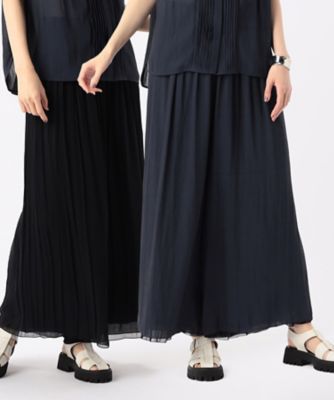 ＜COMME CA TALL (Women/大きいサイズ)＞〔　ＴＡＬＬサイズ　〕　【セットアップ対応／リバーシブル】スプリットジョーゼット　シフォンパンツ（７６２０ＰＧ０８）