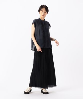 〔　ＴＡＬＬサイズ　〕　【セットアップ対応／リバーシブル】スプリットジョーゼット　シフォンパンツ（７６２０ＰＧ０８）