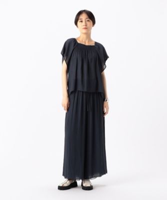 〔　ＴＡＬＬサイズ　〕　【セットアップ対応／リバーシブル】スプリットジョーゼット　シフォンパンツ（７６２０ＰＧ０８）