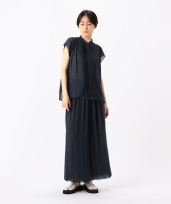 〔　ＴＡＬＬサイズ　〕　【セットアップ対応／リバーシブル】スプリットジョーゼット　シフォンパンツ（７６２０ＰＧ０８）