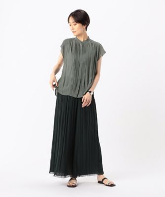 〔　ＴＡＬＬサイズ　〕　【セットアップ対応／リバーシブル】スプリットジョーゼット　シフォンパンツ（７６２０ＰＧ０８）