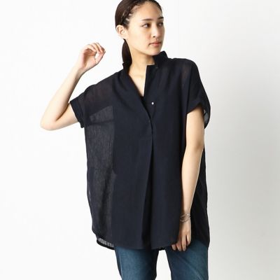 ＜COMME CA TALL (Women/大きいサイズ)＞〔ＴＡＬＬサイズ〕シアー　ロングシャツ（７６２１ＨＴ１４）