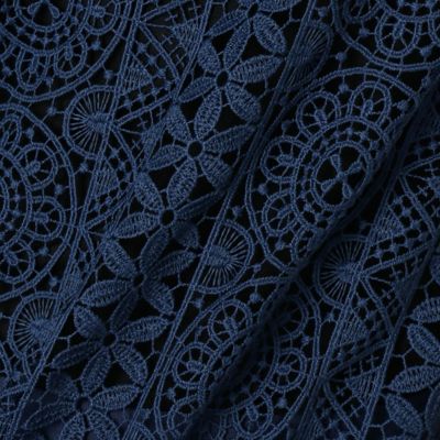 〔ＴＡＬＬサイズ〕【セットアップ対応】ジオメトリックフラワーケミカルレース　　総レースブラウス（７６２１ＨＹ１８）