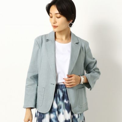 〔ＴＡＬＬサイズ〕リネンラメステッチ　ジャケット（７６２２ＪＹ０５）