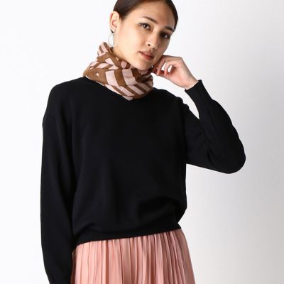 ＜COMME CA TALL (Women/大きいサイズ)＞〔ＴＡＬＬサイズ〕幾何学柄　ストライプストール（７６３３ＮＴ０１）