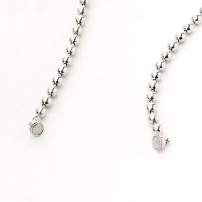 〔　ＴＡＬＬサイズ　〕フェイクパール＆チェーンネックレス（２本セット）（７６３６ＡＴ０１）