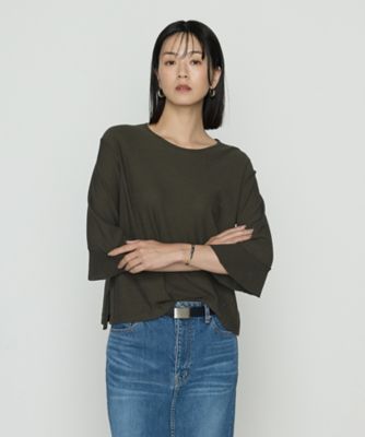 ＜COMME CA TALL (Women/大きいサイズ)＞〔　ＴＡＬＬサイズ　〕　天竺裏目編み　スパンコールニットプルオーバー（７６４０ＩＭ０１）
