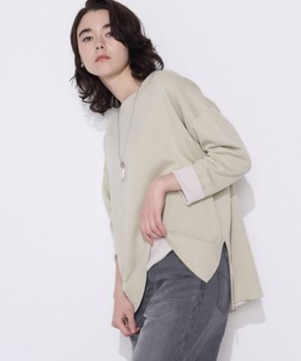 ＜COMME CA TALL (Women/大きいサイズ)＞〔　ＴＡＬＬサイズ　〕　接結編み　バイカラープルオーバー（７６４１ＩＯ０２）