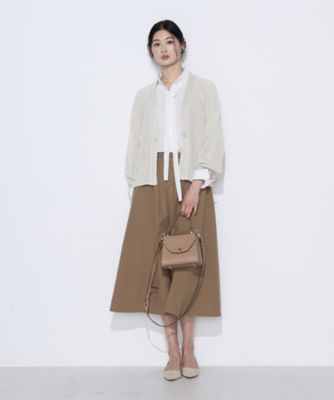 TALLサイズ 〕 和紙混ドライタッチ ニットカーディガン