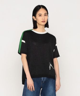 ＜β (Women)＞チャーム柄入　ニットプルオーバー（７７０１ＩＫ０６）