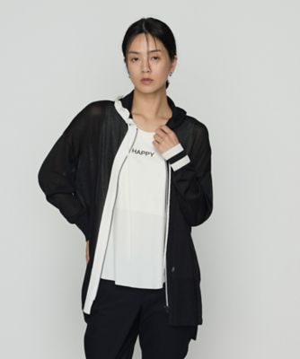 ＜β (Women)＞黒白ニット　パーカ（７７０１ＩＫ１７）