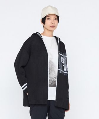 ＜β (Women)＞ロゴ入り畦　ニットパーカ（７７０１ＩＯ０３）