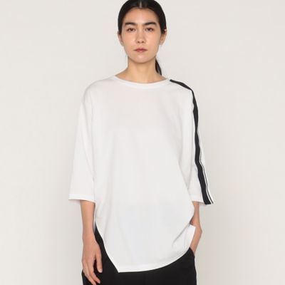 ＜β (Women)＞ライン入り　Ｔシャツ（７７０１ＴＧ０１）