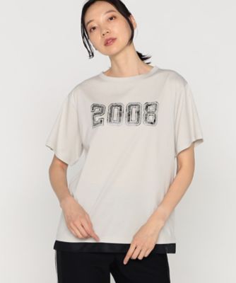 ２００８箔プリント Ｔシャツ（７７０１ＴＧ０９） | β (Women)/ベータ | 三越伊勢丹オンラインストア・通販【公式】