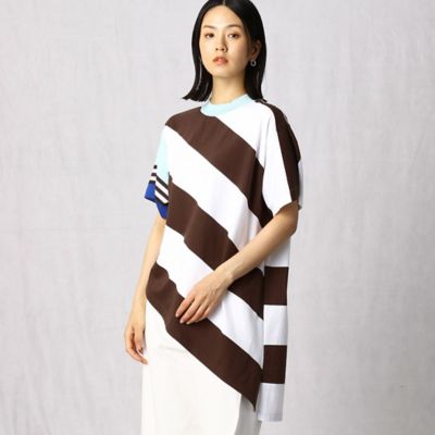 ＜β (Women)＞ビッグボーダー×ニットパーツ　プルオーバー（７７０１ＴＺ０１）