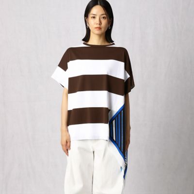 ビッグボーダースカーフ付き　Ｔシャツ（７７０１ＴＺ０２）