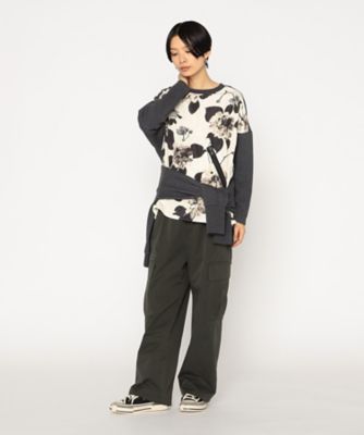 フラワープリントプルオーバー MYNE(マイン) 【flower printed pullover】フラワープリントプル