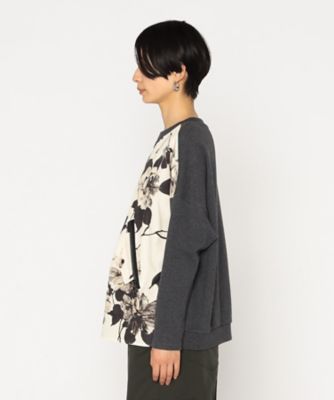 フラワープリントプルオーバー MYNE(マイン) 【flower printed pullover】フラワープリントプル
