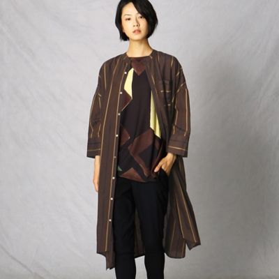ストライプ　ロングシャツ（７７０２ＨＷ０１）