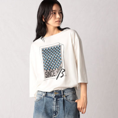 ＜β (Women)＞コーンアイスプリント　Ｔシャツ（７７０２ＴＥ０２）