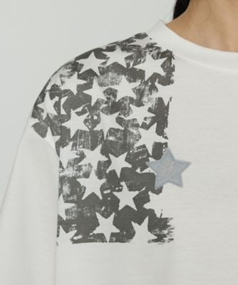 星柄プリント Tシャツ（7702TM02） | β (Women)/ベータ