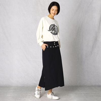 コンパクトベロアヨット刺繍プルオーバー（７７０２ＴＳ０１）