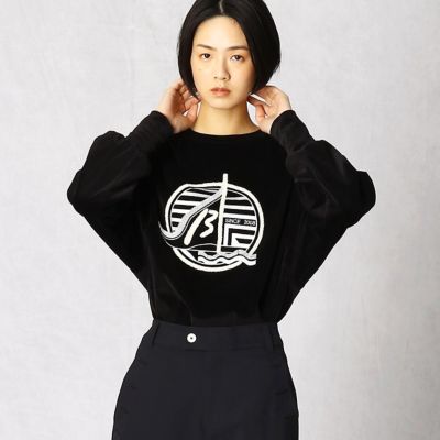 コンパクトベロアヨット刺繍プルオーバー（７７０２ＴＳ０１）