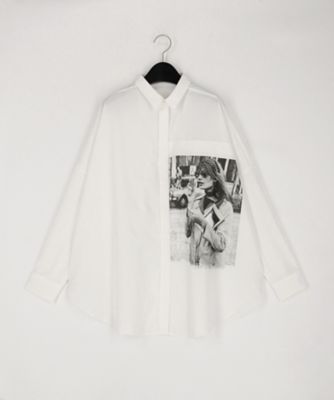 ＜β (Women)＞レディフォトプリント　シャツ（７７０３ＨＭ０２）