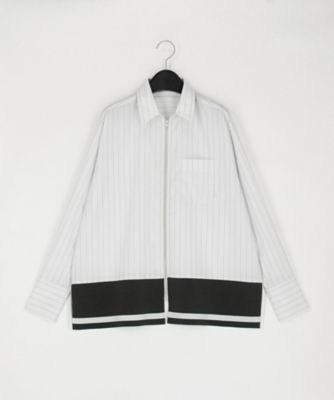 ＜β (Women)＞ストライプ裾ニット　シャツ（７７０３ＨＭ０３）
