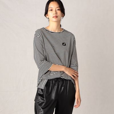 ＜β (Women)＞コットンボーダー　Ｔシャツ（７７０３ＴＥ０３）