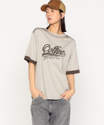 β (Women)/ベータ ｃｏｆｆｅｅ　ｂｒｅａｋ　　ロゴプリントＴシャツ（７７０３ＴＩ０２）