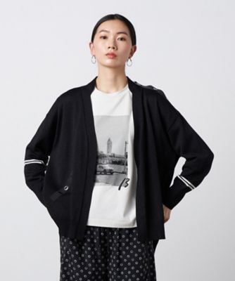 センソユニコt.bティービー モヘヤ混変形カーディガン 羽織 ニット セーター t.b ティービー センソユニコ カーディガン 変形 リネン 天使 サイズ40